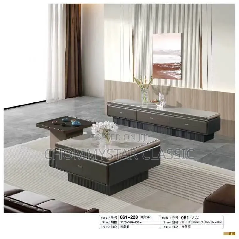 Brown and Gray Centre Table