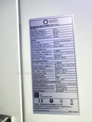 14kva Solis Inverter Single Phase