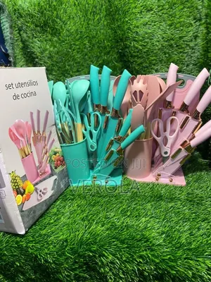 All-in-One Premium Silicone Cooking Utensil Knife Set With Holder