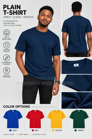 Premium Plain Orange Round Neck T-Shirt - Wholesale Retail