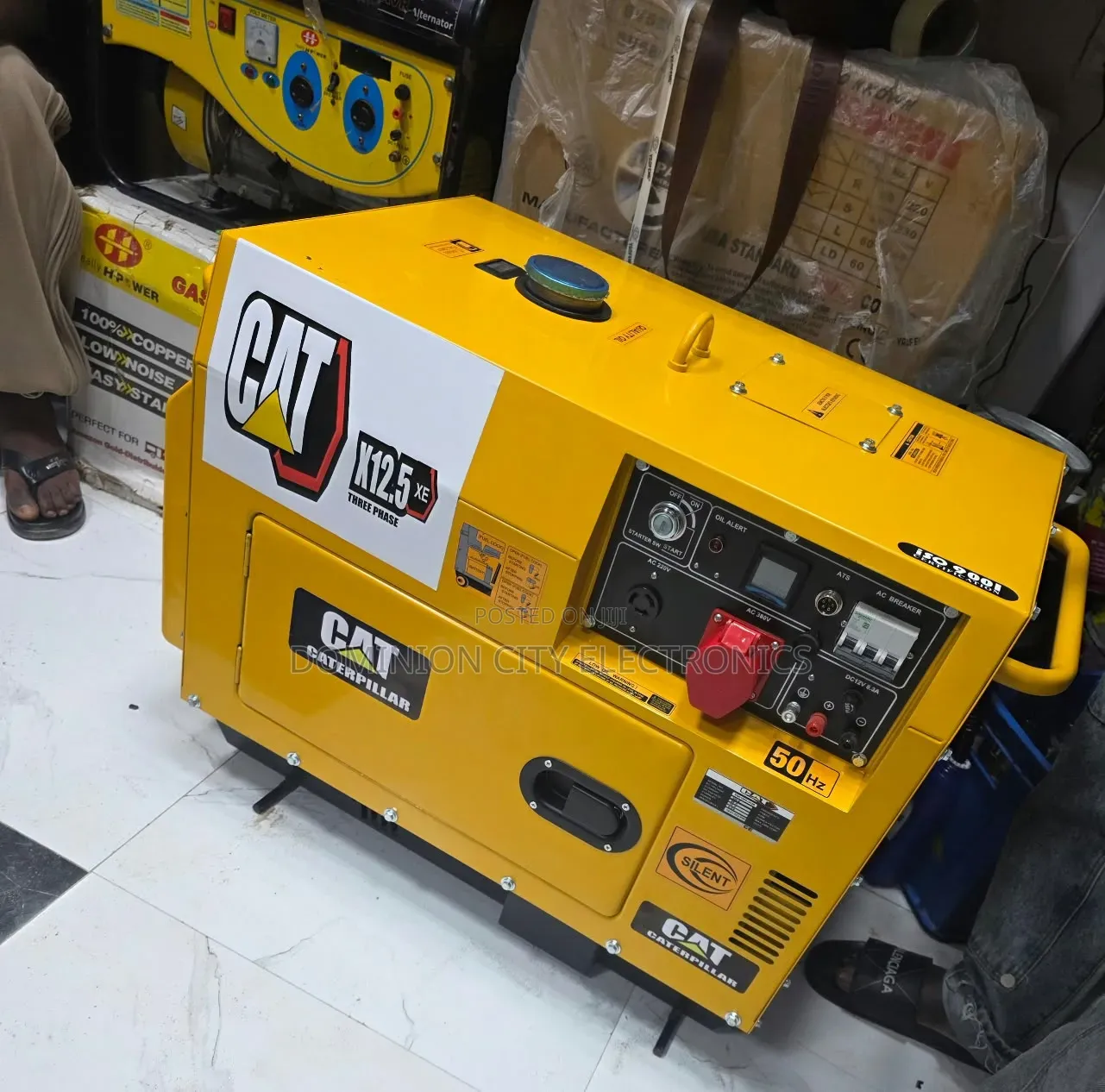 10kva Cat Three Phase Diesel Soundproof Generator 100% Copper Coil