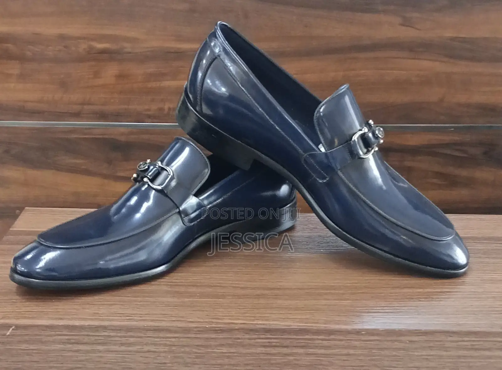 Men's Blue Genio Leather Shoe