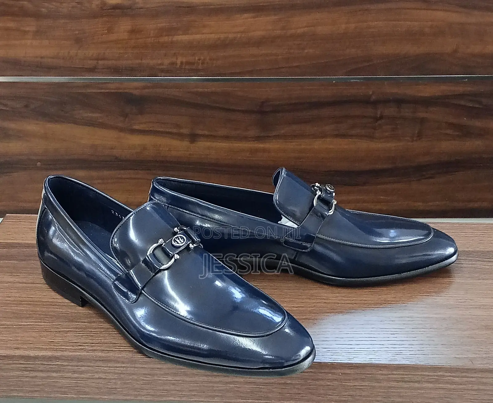 Men's Blue Genio Leather Shoe