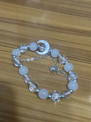 White Crystal Moon Bracelet 