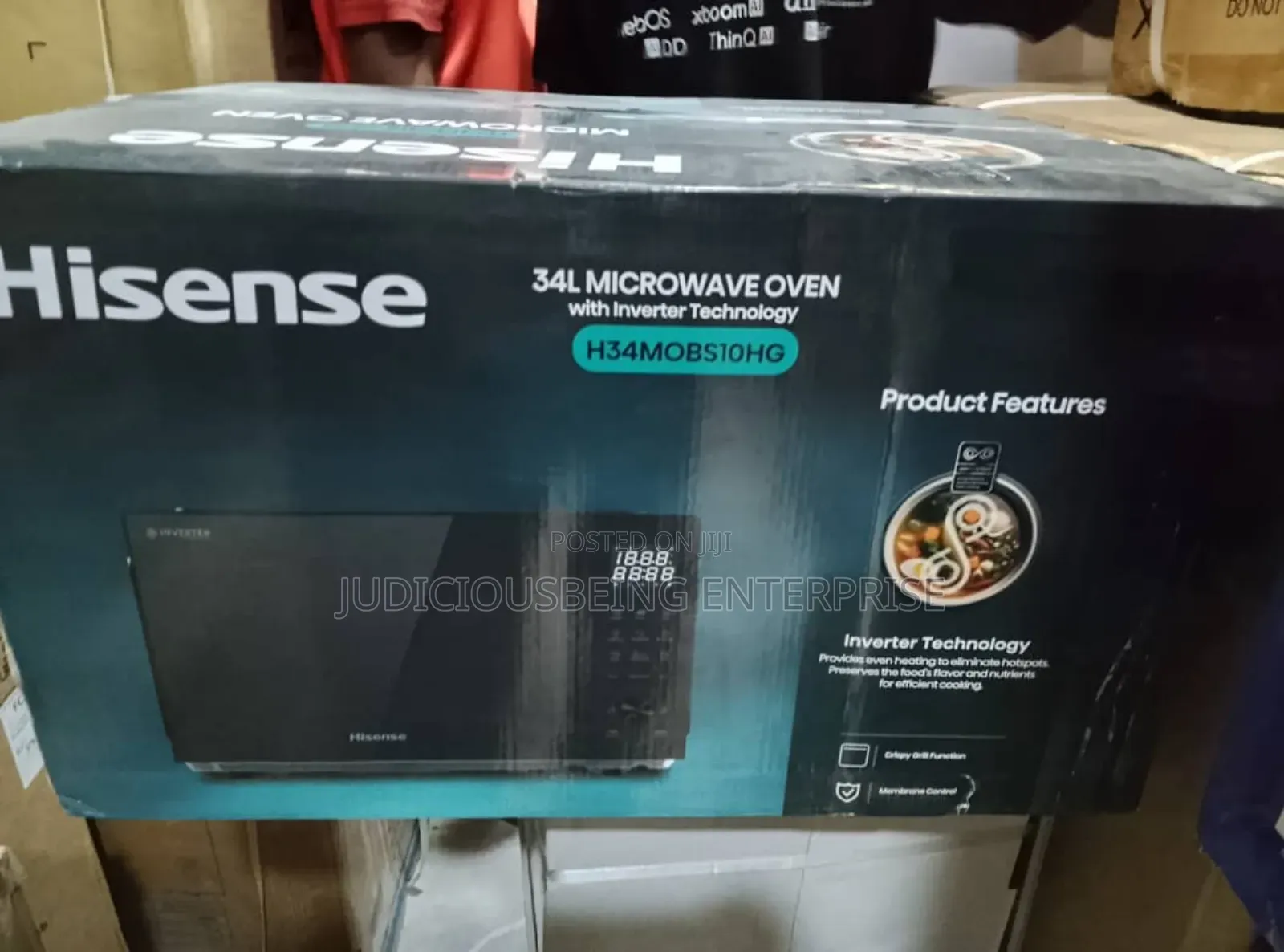 34L Digital Hisense Inverter Microwave