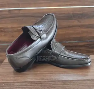 Men's Brown Tiny Aligator Print Shoe