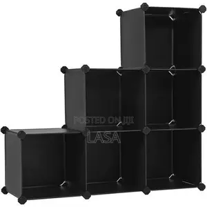LASA Cube Storage Organizer Closet Shelves Plastic Cabinet