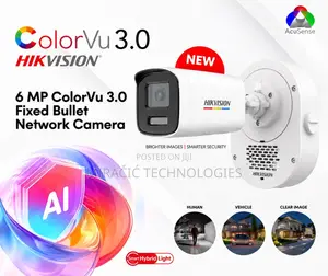 Hikvision 6 MP ColorVu 3.0 Fixed Bullet IP Camera