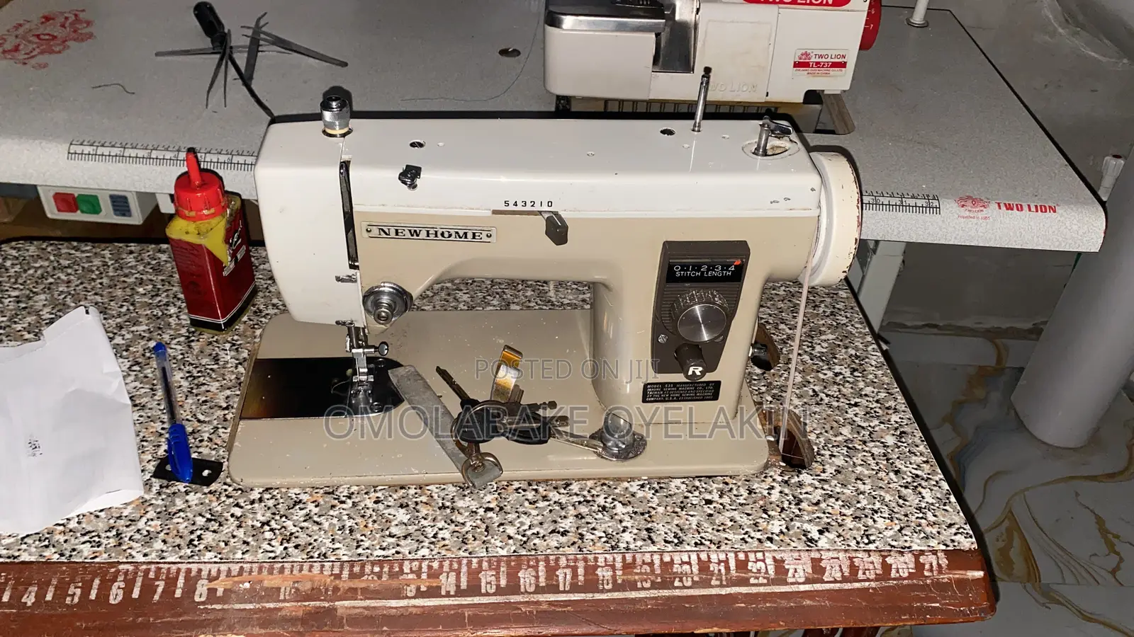 Vintage New Home Straight Zigzag Sewing Machine- Buttonhole Function