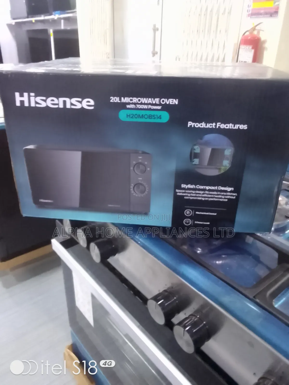 Hisense Microwave Oven 20L Knob Black Colour