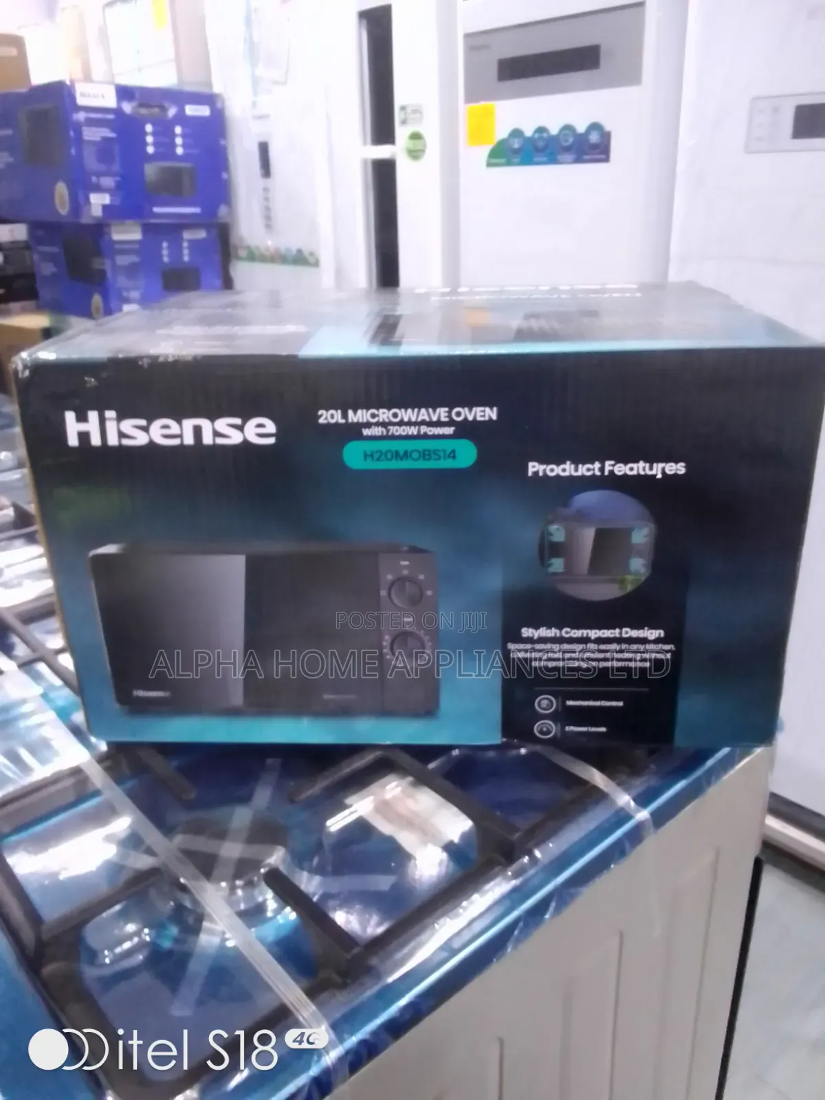 Hisense Microwave Oven 20L Knob Black Colour