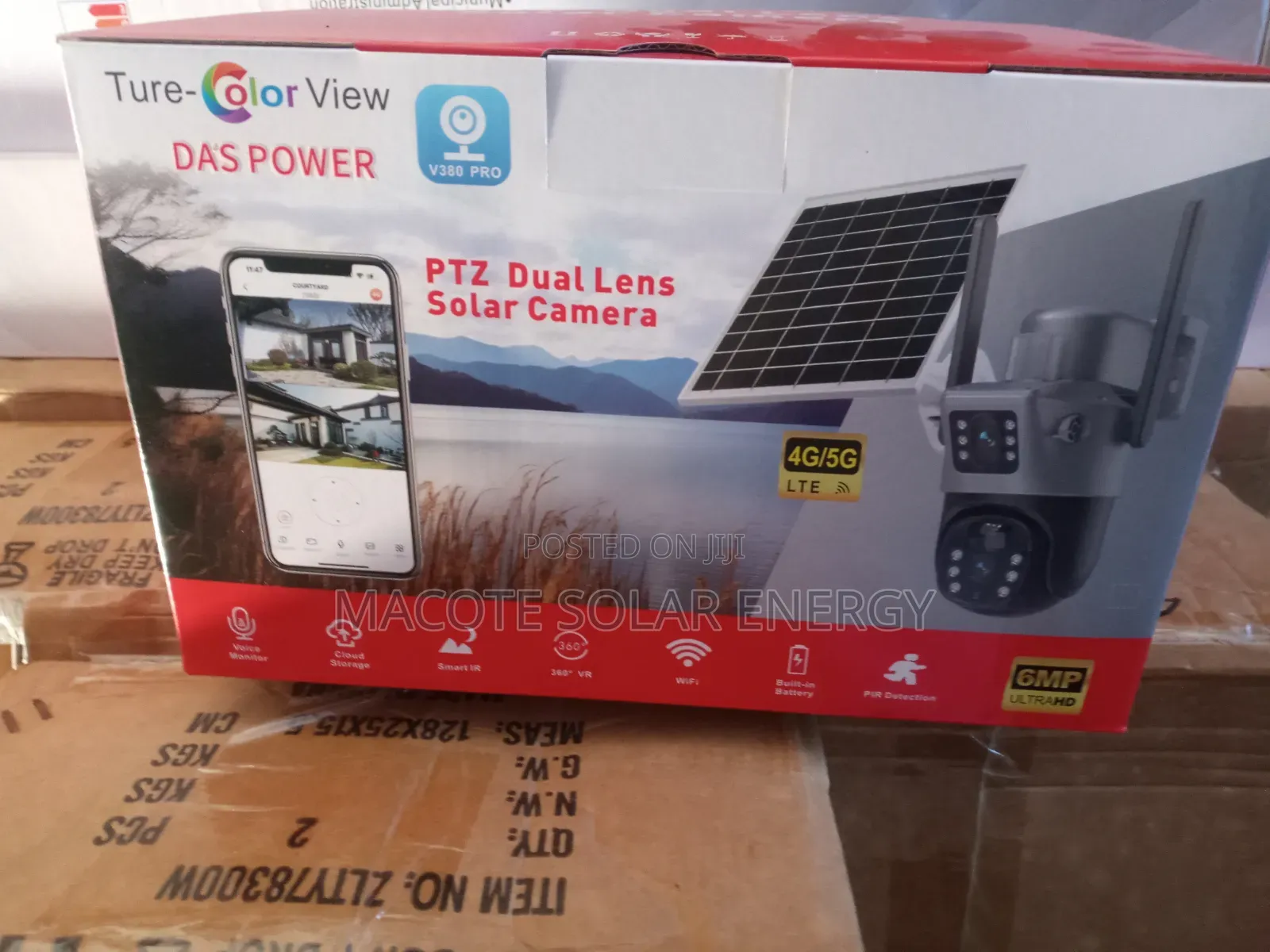Two Lens Solar Camera V380