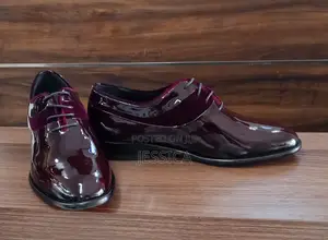 Men's Patent Oxblood Leather