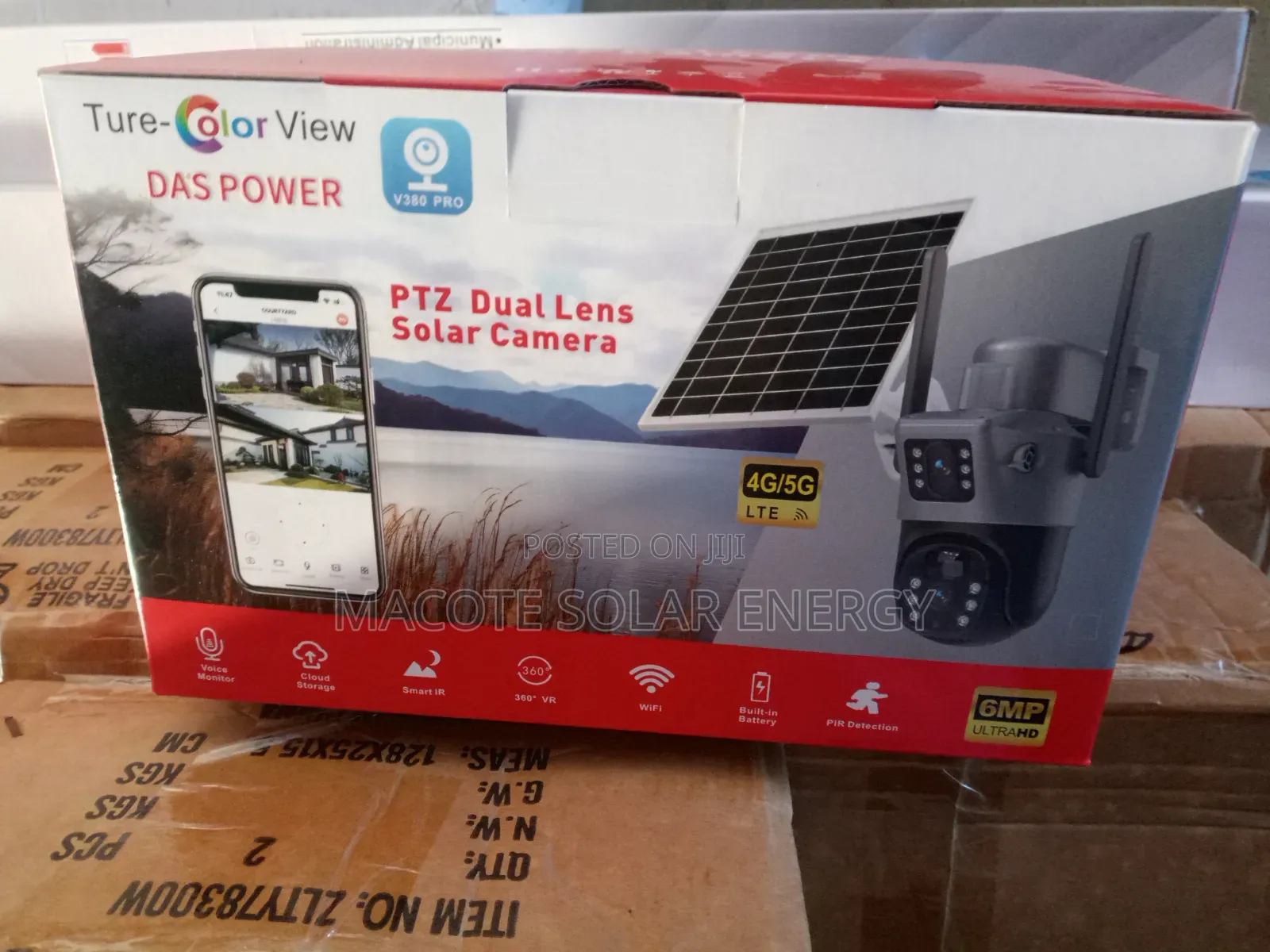 Two Lens Solar Camera V380