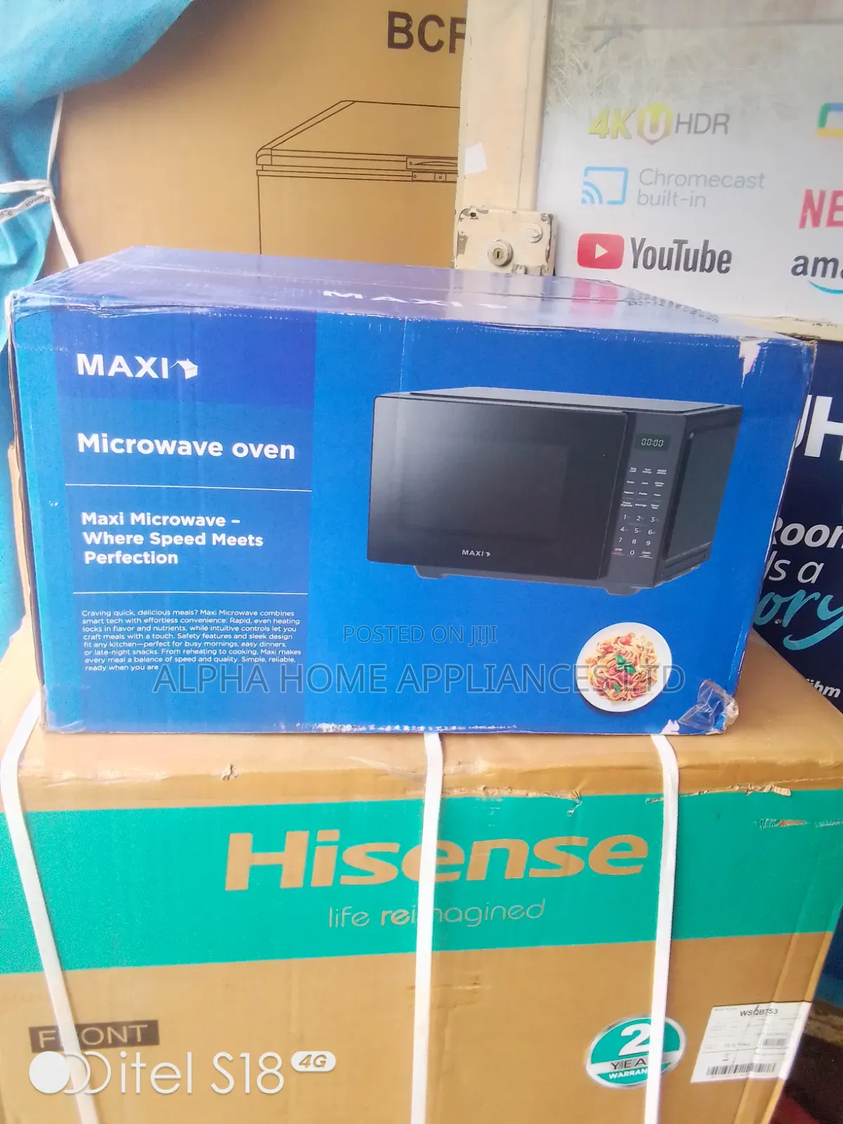 Maxi Microwave Oven Digital 30L Black Colour