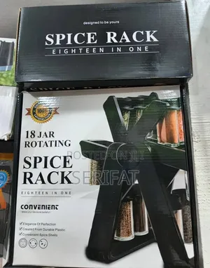 18pcs Jar Rotating Spice Rack Wholesale in Osogbo Osun State