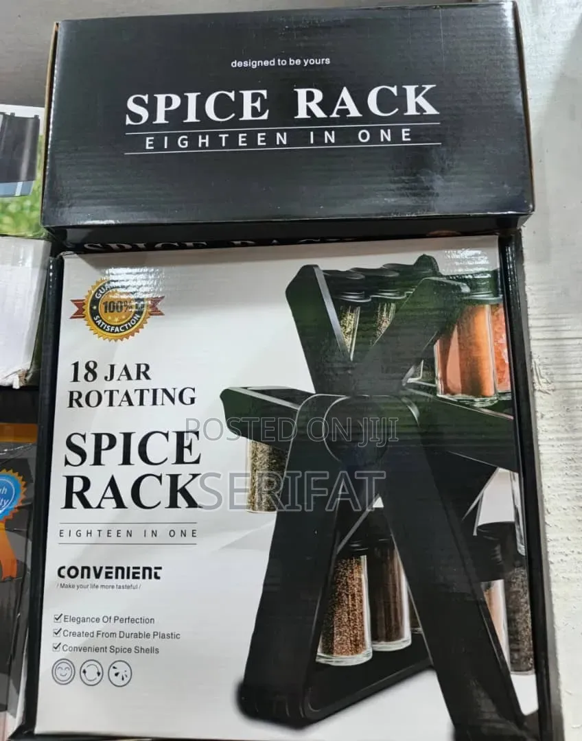 18pcs Jar Rotating Spice Rack Wholesale in Osogbo Osun State