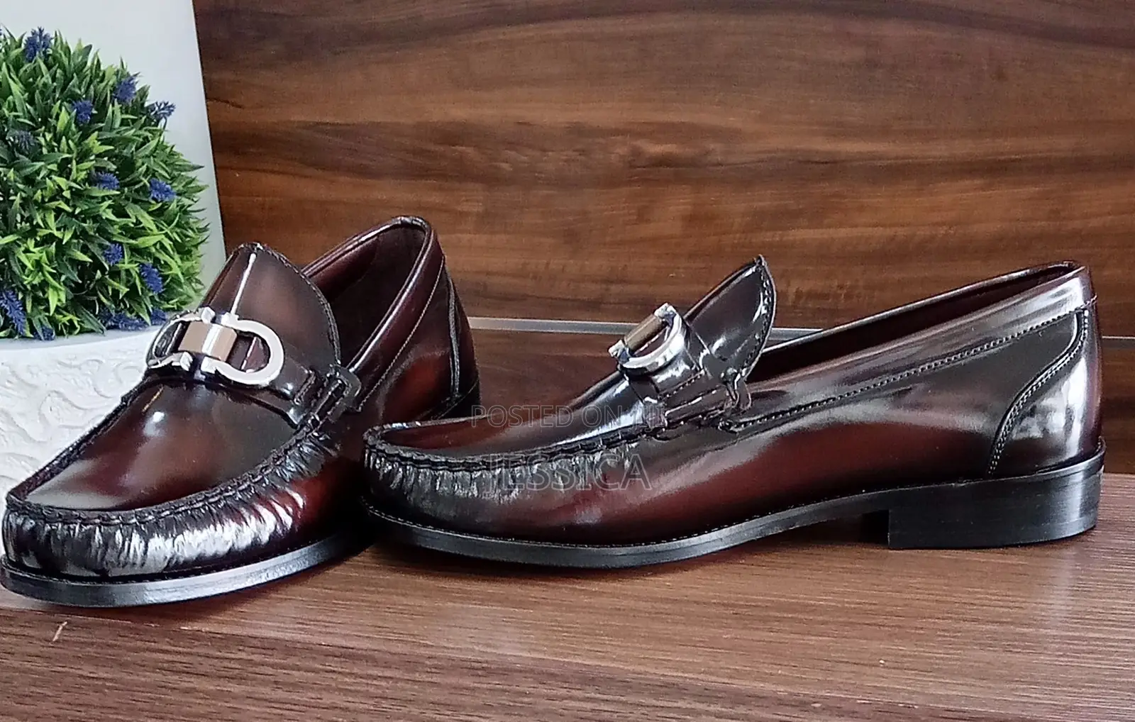 Men's Brown/OxBLOOD Leather Shoes