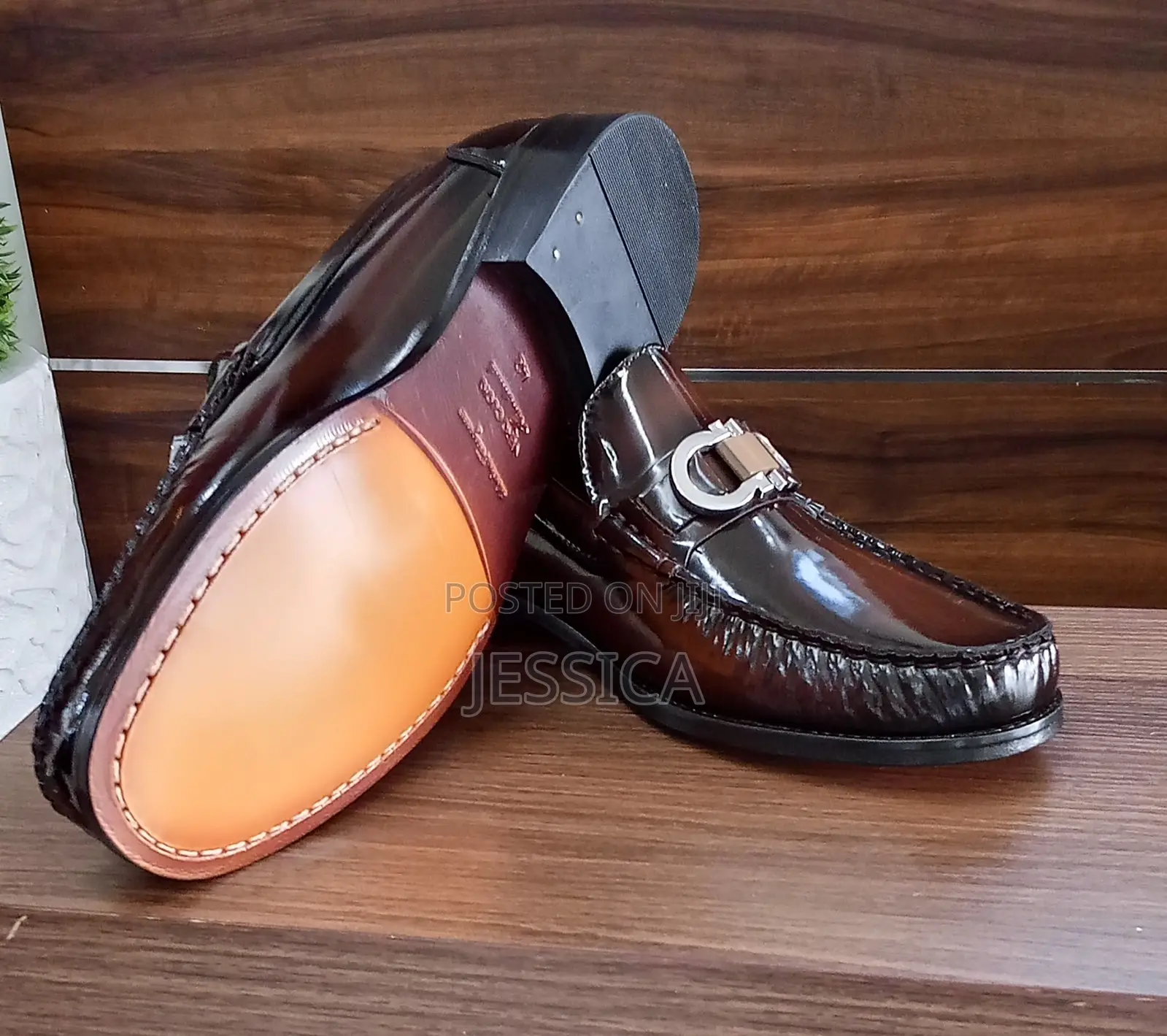 Men's Brown/OxBLOOD Leather Shoes
