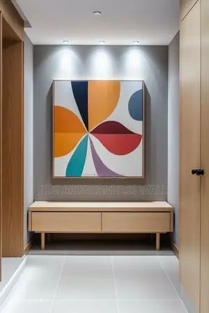 A Modern Wall Abstract Canvass Flower Decor