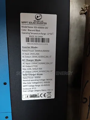 Solarplus 6kva 24v Hybrid Inverter