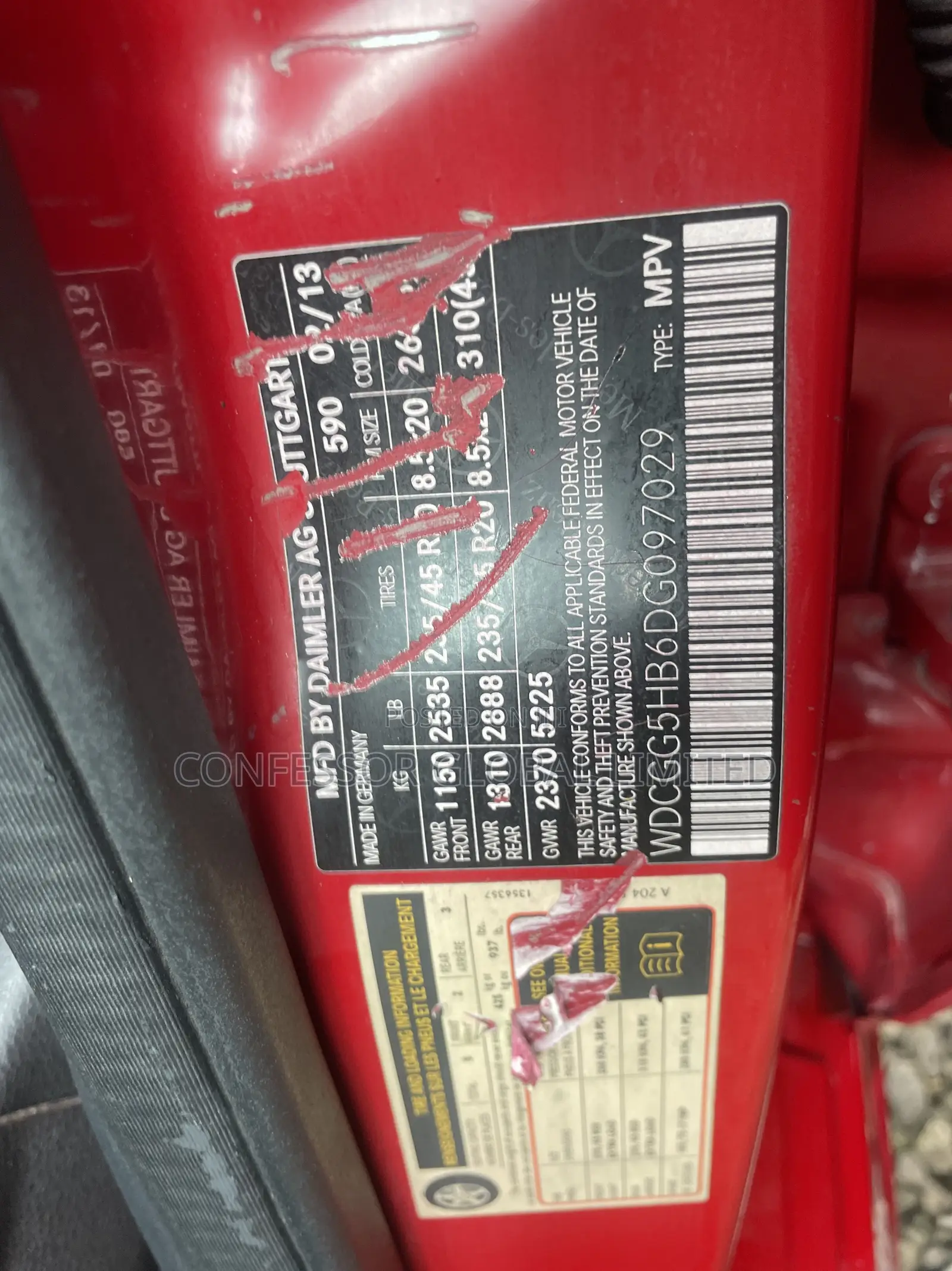 Mercedes-Benz GLK-Class 2013 Red