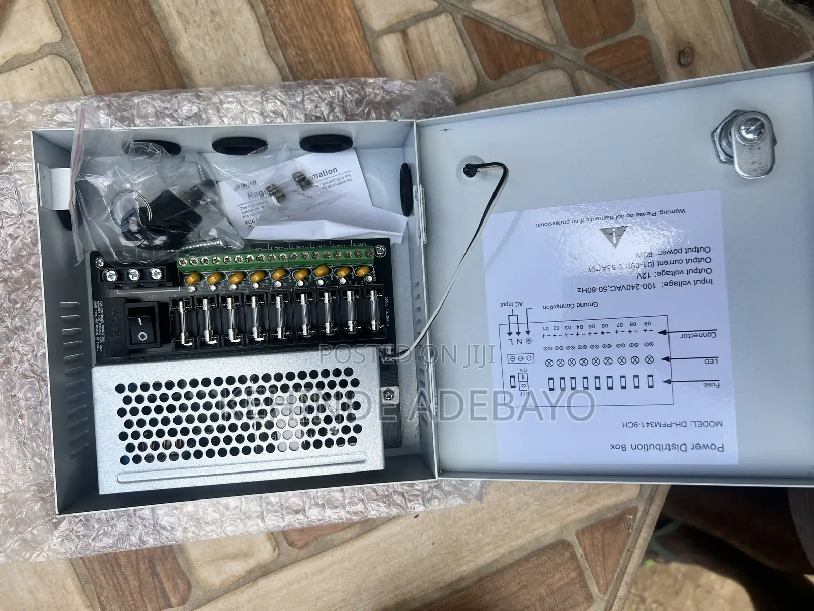 Dahua CCTV Centralized ( 9 Channels)power Supply Box