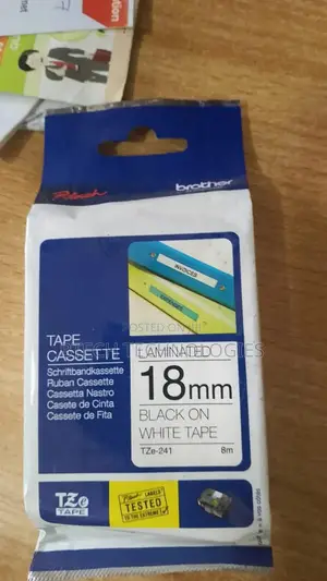 Brother Genuine P-Touch 6-Pack Tze-241 Laminated Tape