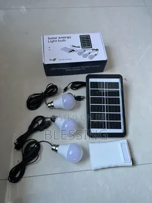 Solar Panel Charger With 10000mAh Power Bank 3 LED Lights