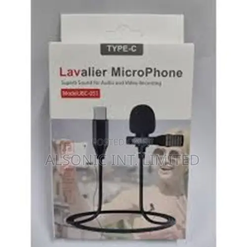 USB Type C/Lightening Lavalier Lapel Microphone JBC-051