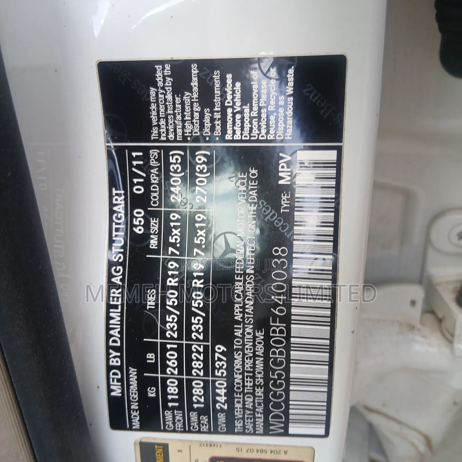 Mercedes-Benz GLK-Class 2011 White