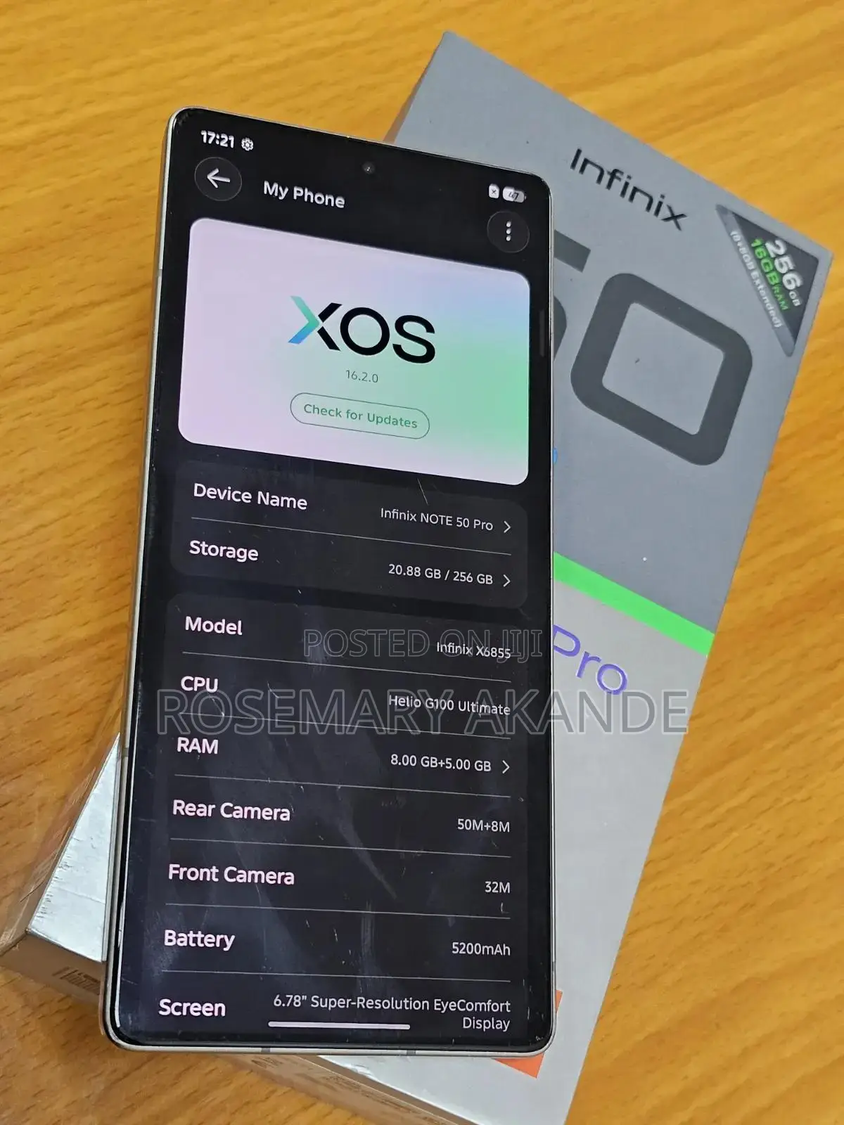 Infinix Note 50 Pro 256 GB Gold