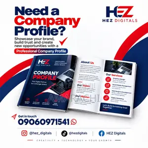 Professional Company Profile Design for Businesses