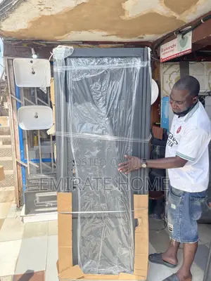 Toilet and Bathroom Steel Door With Key and Handle