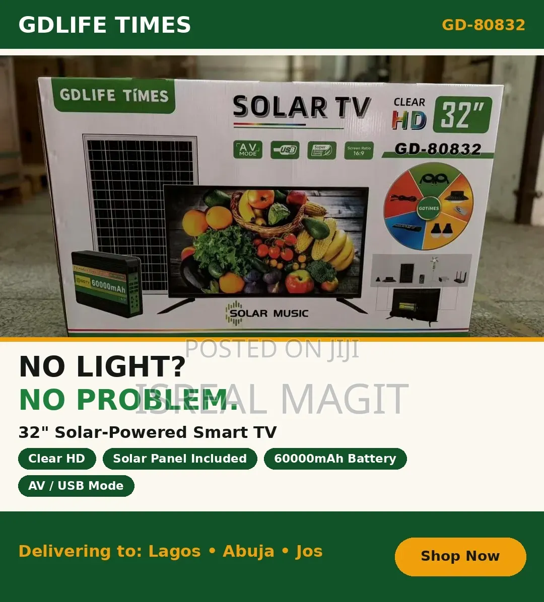Solar Powered TV