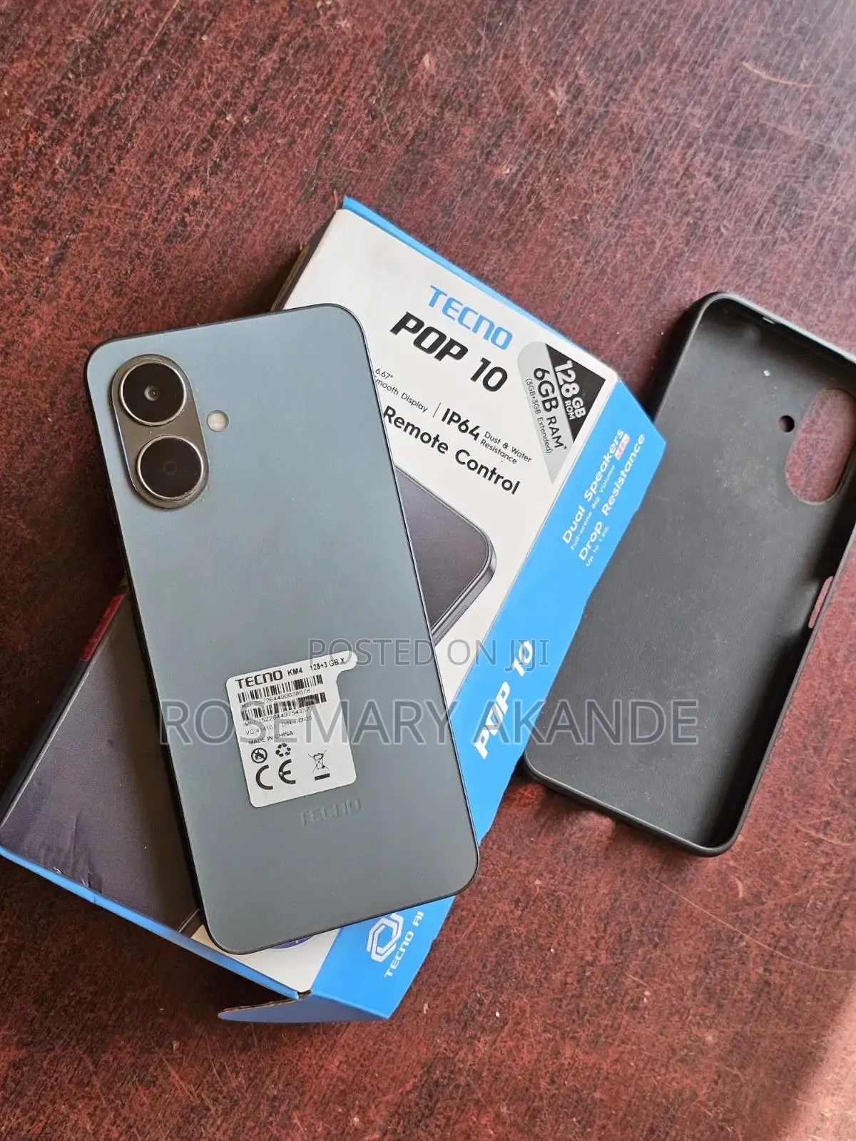 Tecno Pop 10 128 GB Black