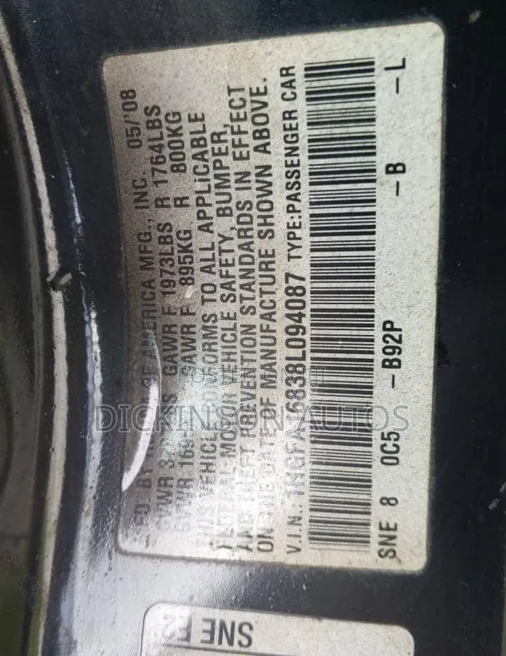 Honda Civic 2008 Black