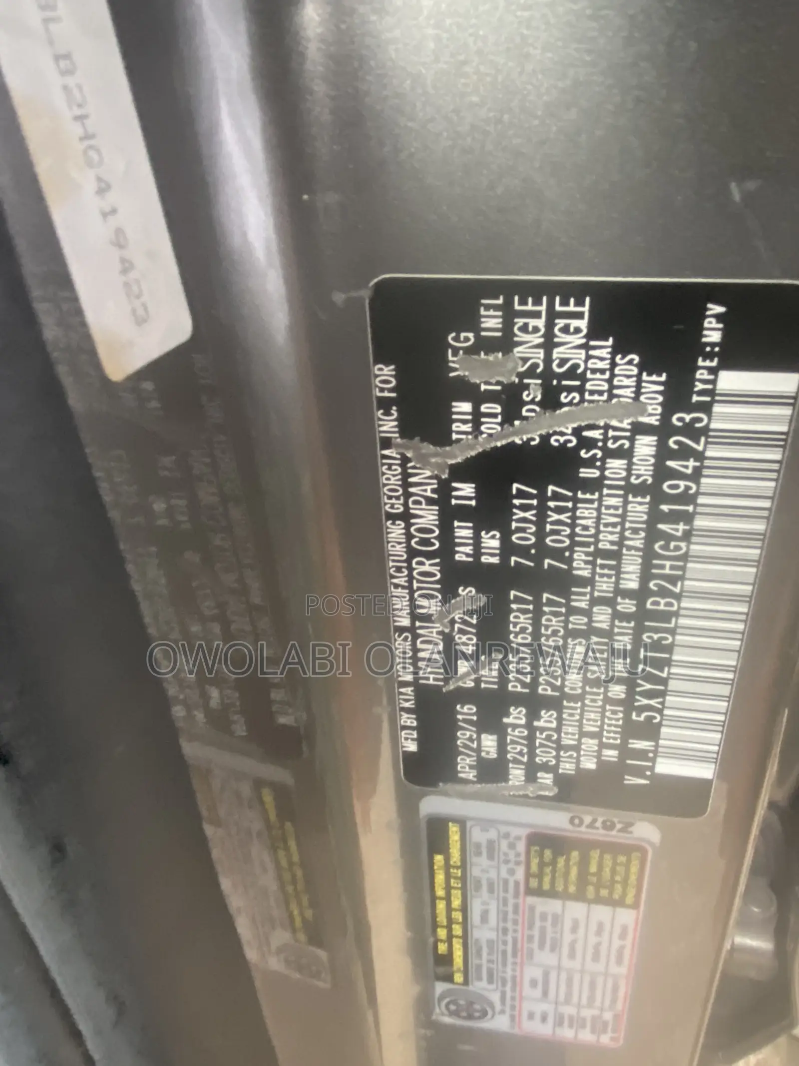 Hyundai Santa Fe 2016 Gray