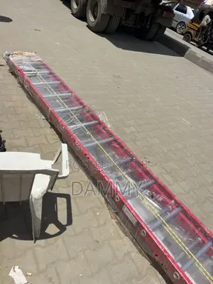 32ft by 2 Red Fiberglass Extension Ladder