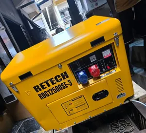 《》Heavy Duty 10kva Retech Three Phase Diesel Soundproof Gen 100%copper