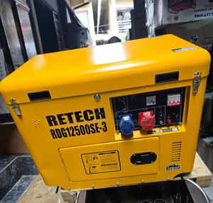 Complete 10kva Retech Three Phase Diesel Soundproof Generator
