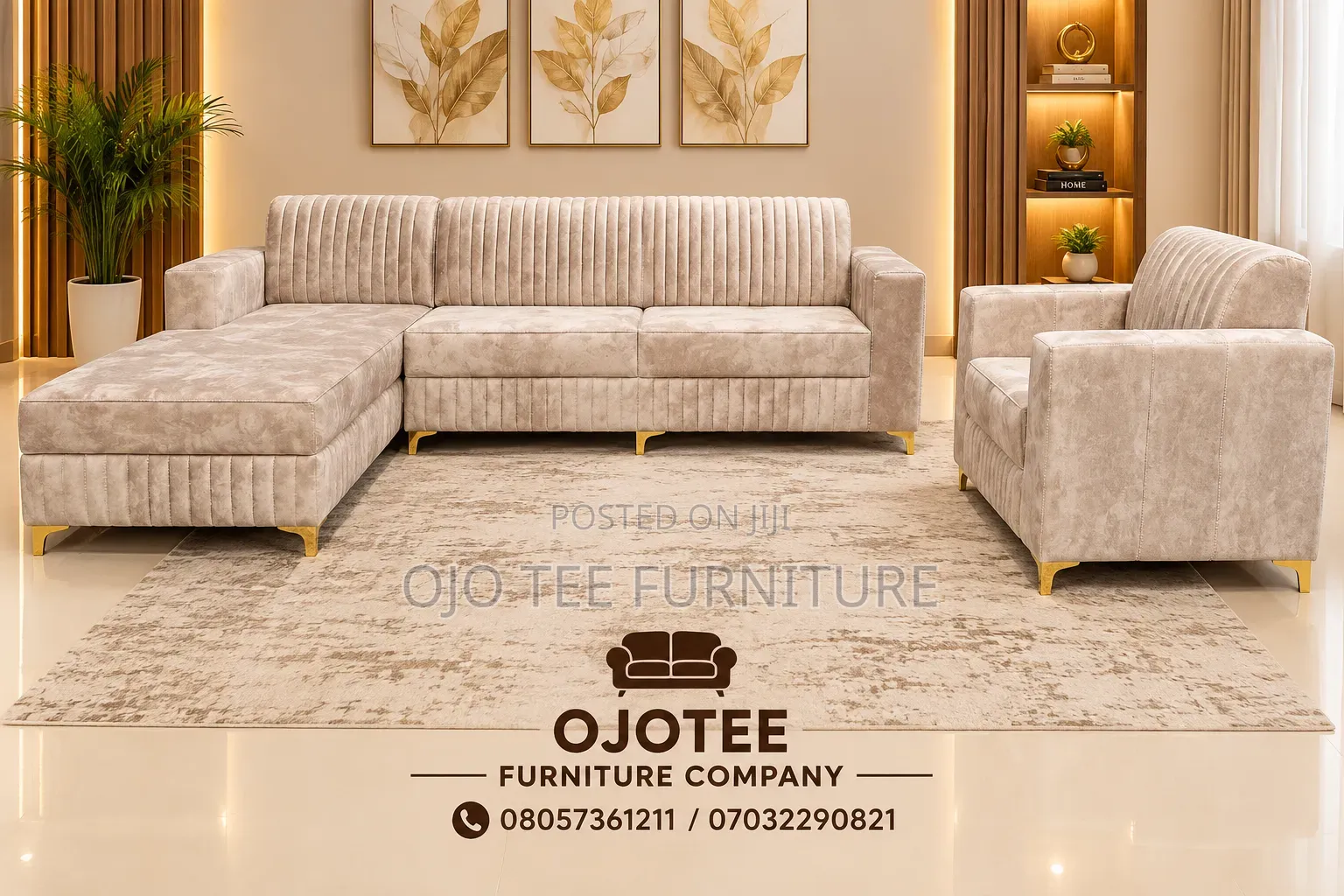 L Shaped Cushion Chair