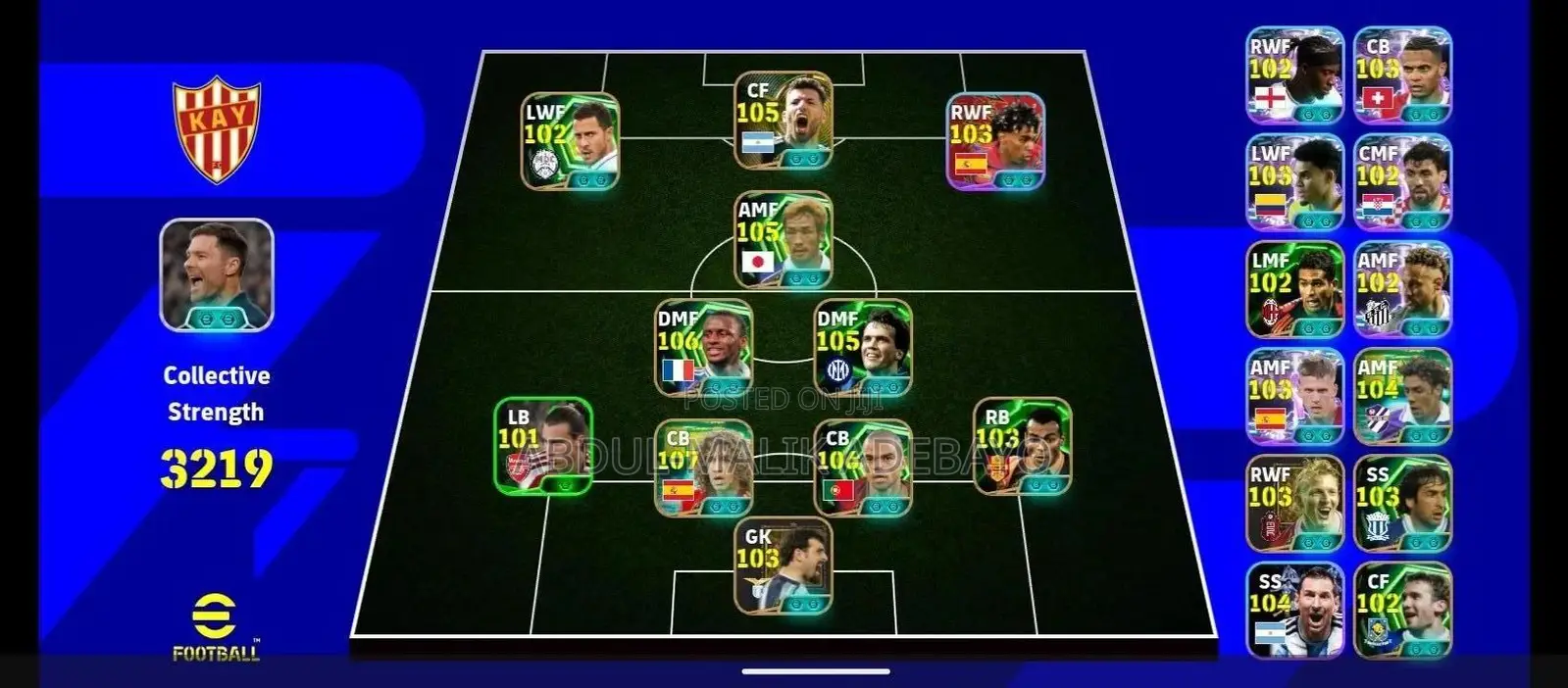 eFootball Mobile Account – 3219 Team Strength