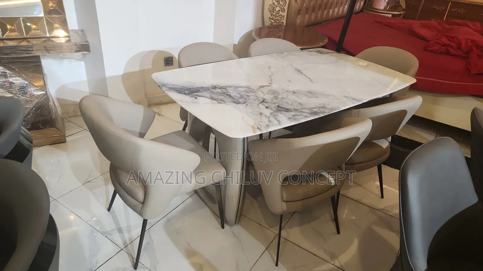 Modern Luxury Dining Table and Chair Set