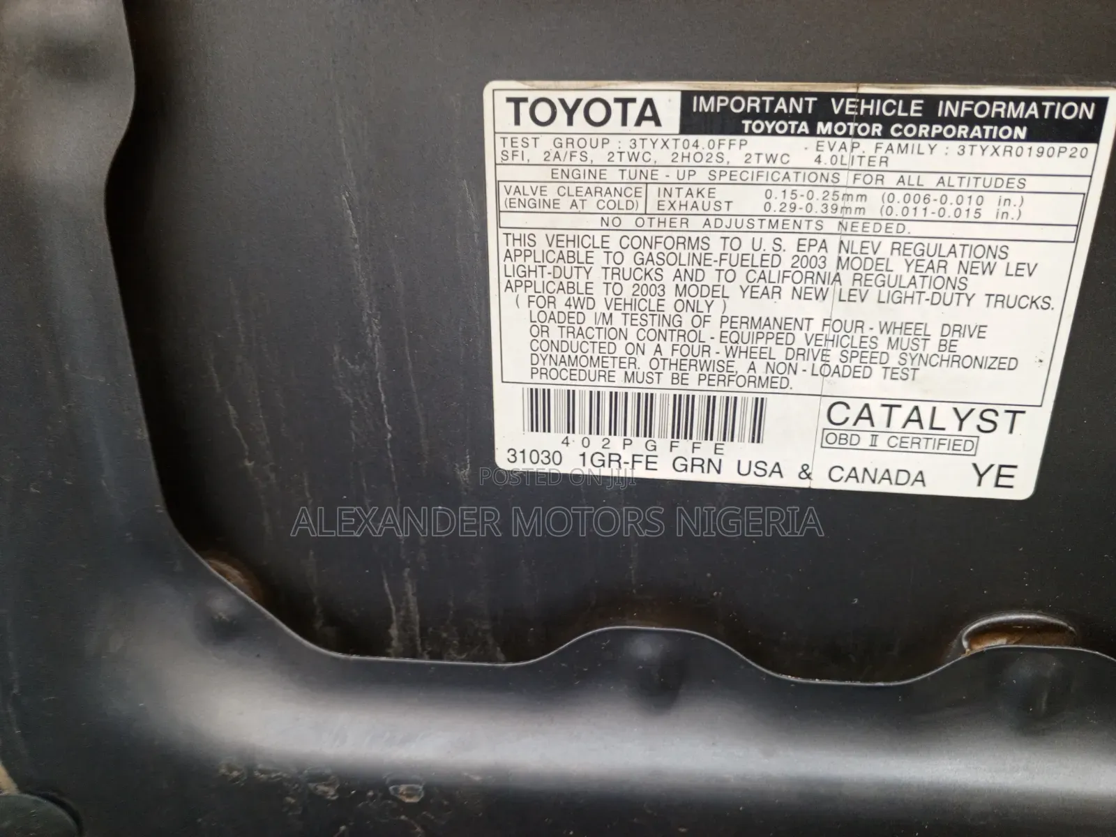 Toyota 4-Runner 2004 Gray
