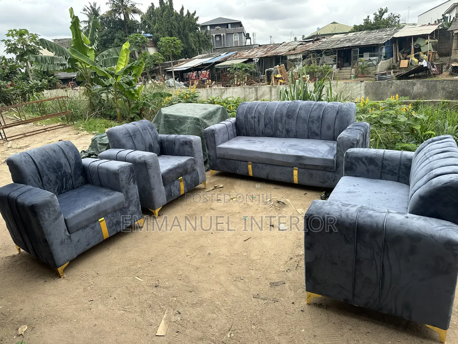A Combination of Ash and Brown Sofa