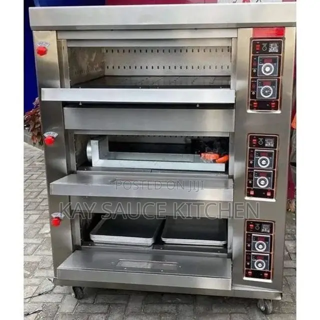3 Deck 6 Trays Oven