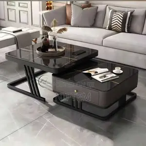 Real Marble Center Table With Drawer (606)