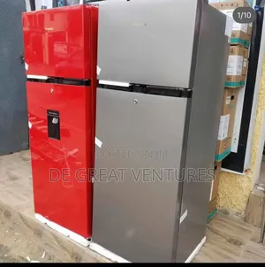 Brand New Hisense 205litter Double Door Refrigerator√dispenser√red√