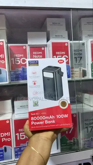 Brand New Itel Tank 80 (80,000mAh) 100W Ultra Fast Charging Power Bank